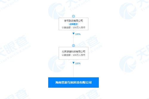 字節(jié)在海南成立里游互娛科技公司